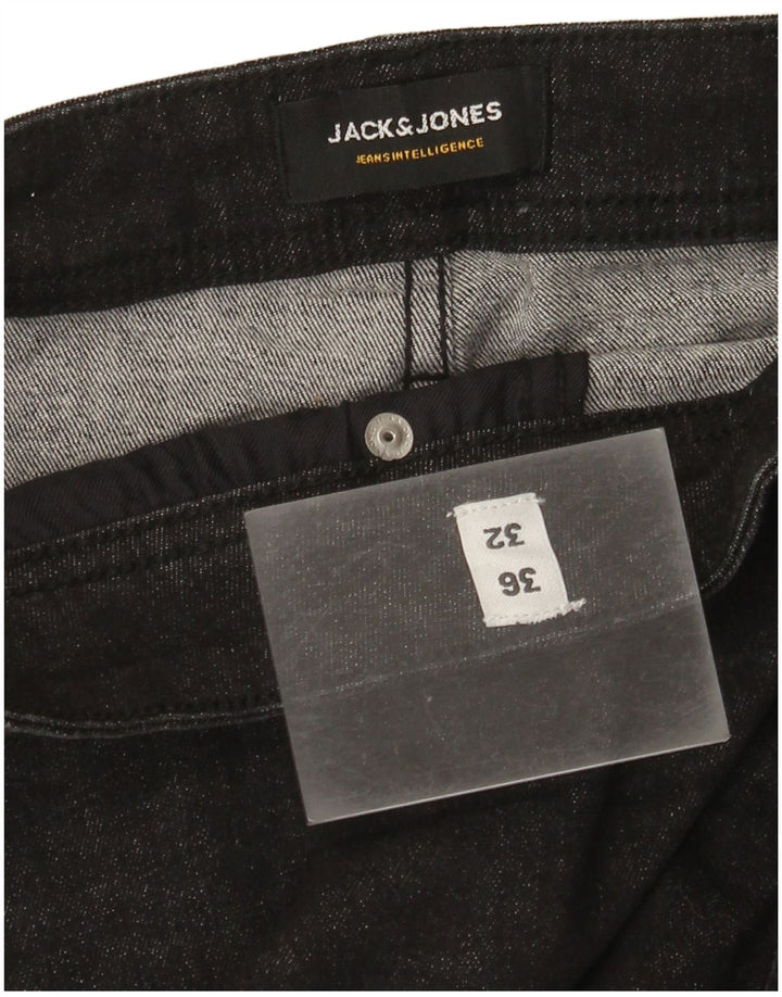 Jack & Jones muške uske traperice W36 L32 crni pamuk