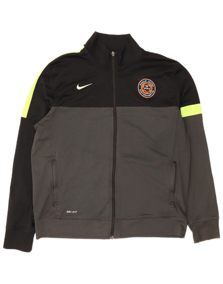 Nike Dri Fit gornja jakna za trenirku XL sivi poliester u boji