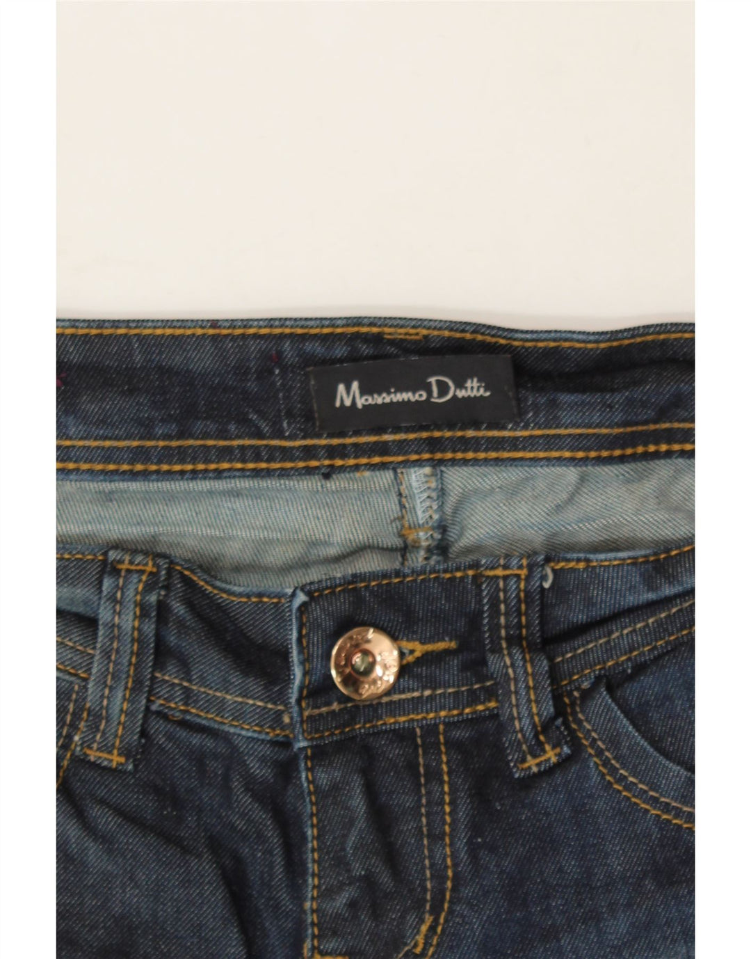 MASSIMO DUTTI Womens Slim Jeans W26 L28 Navy Blue Cotton Vintage Massimo Dutti and Second-Hand Massimo Dutti from Messina Hembry 
