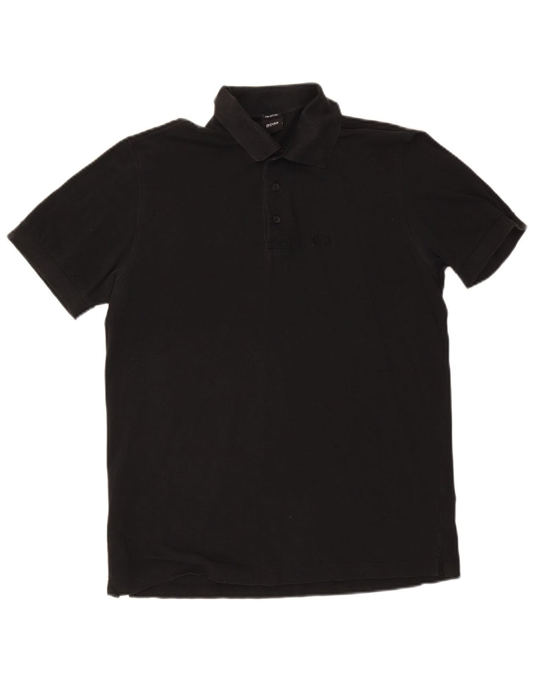 Hugo Boss muška polo majica srednje crne pamučne boje