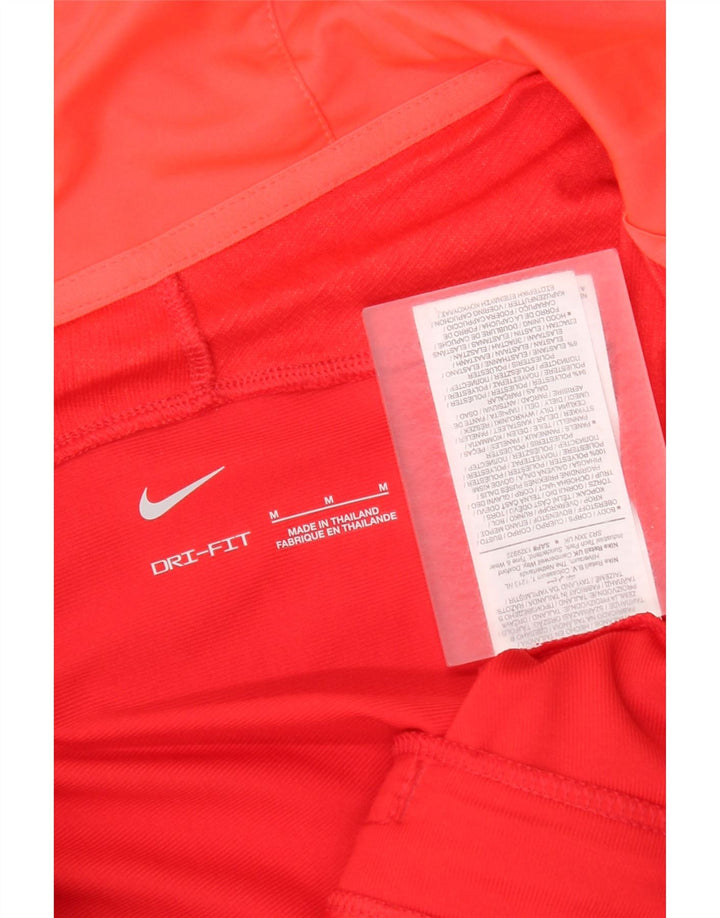 Nike Ženska pulover s kapuljačom Dri Fit UK 14 Srednje crvena geometrijska poliesterska majica