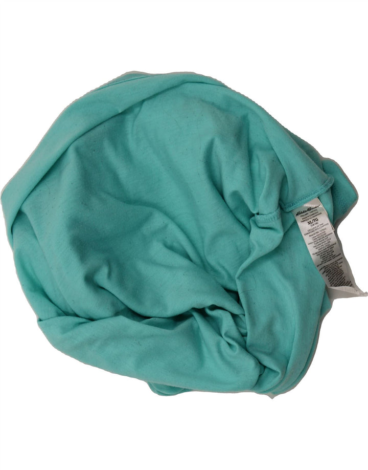 EDDIE BAUER Boys T-Shirt Top 14-15 Years XL Turquoise Polyester Vintage Eddie Bauer and Second-Hand Eddie Bauer from Messina Hembry 