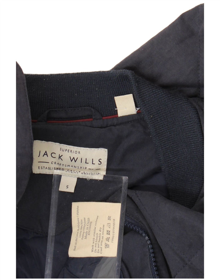 JACK WILLS Muška bomber jakna UK 36 Mala tamnoplava pamuk