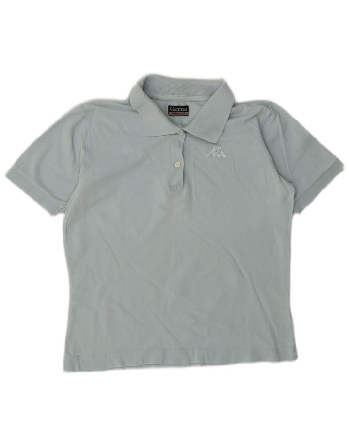 Kappa ženska polo majica UK 12 srednje plavi pamuk