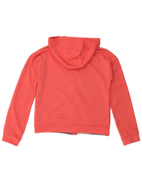 Nike Girls Dri Fit Graphic Zip Hoodie pulover 13-14 Years Pink Colourblock