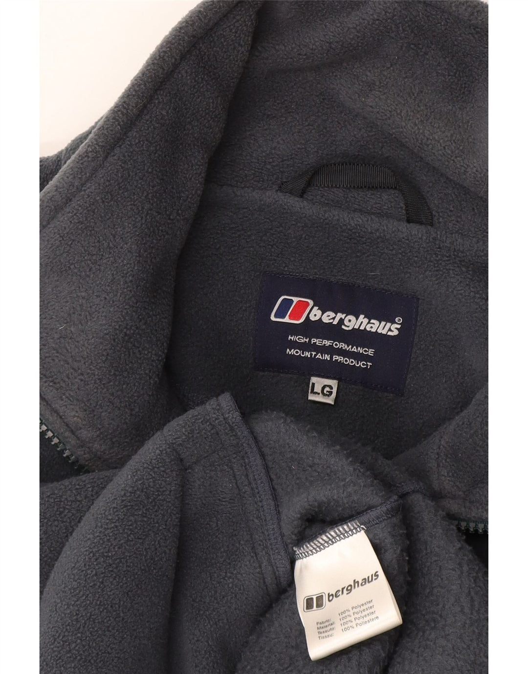 Berghaus muška jakna od flisa UK 40 veliki tamnoplavi poliester
