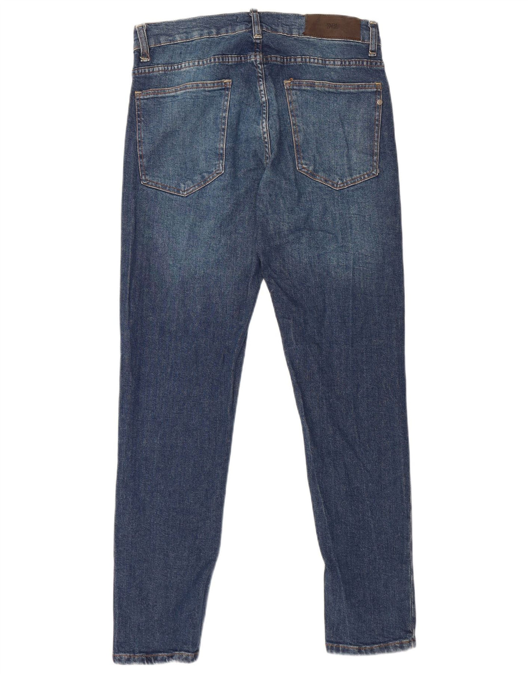 ZARA Muške uske traperice EU 42 Large W32 L30 Plavi pamuk