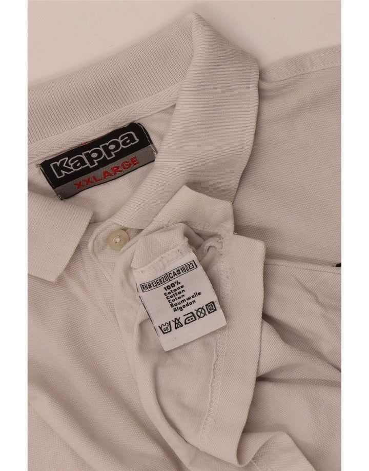 Kappa muška polo majica 2XL bijeli pamuk