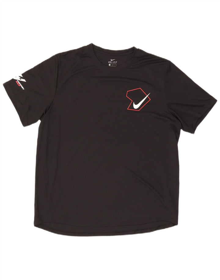 NIKE muška Dri Fit majica kratkih rukava velika crna poliester