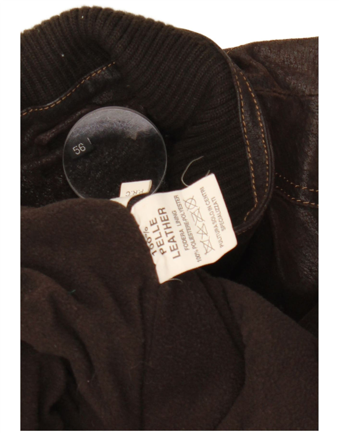 VINTAGE muška kožna jakna IT 56 3XL smeđa koža