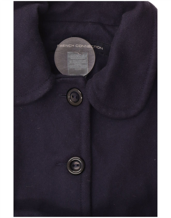 FRENCH CONNECTION Ženski kaput princeze UK 10 Mala tamnoplava vuna