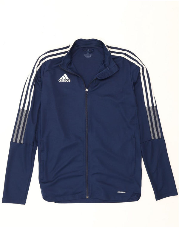 Adidas muška trenirka Aeroready gornja jakna srednje tamnoplavi poliester