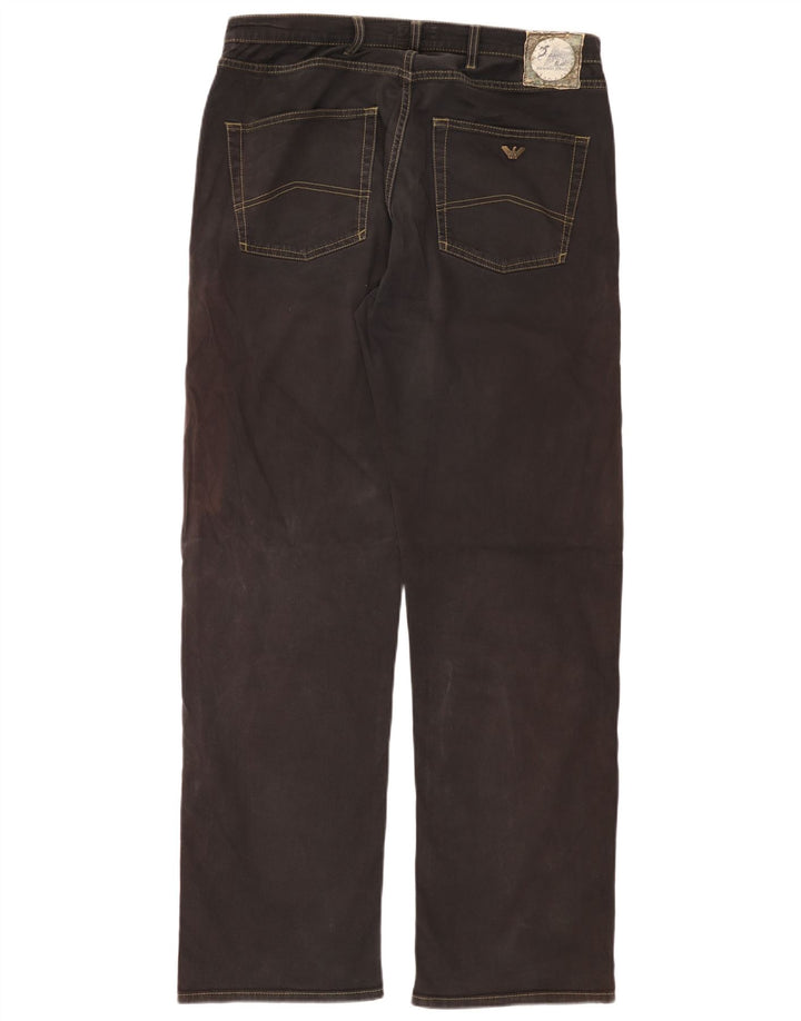 ARMANI Muške ravne traperice W36 L34 crne