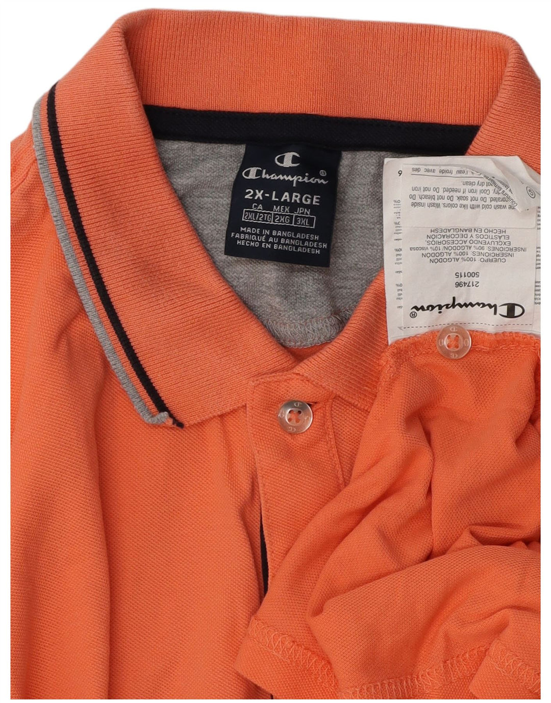 Champion muška polo majica 2XL narančasti pamuk