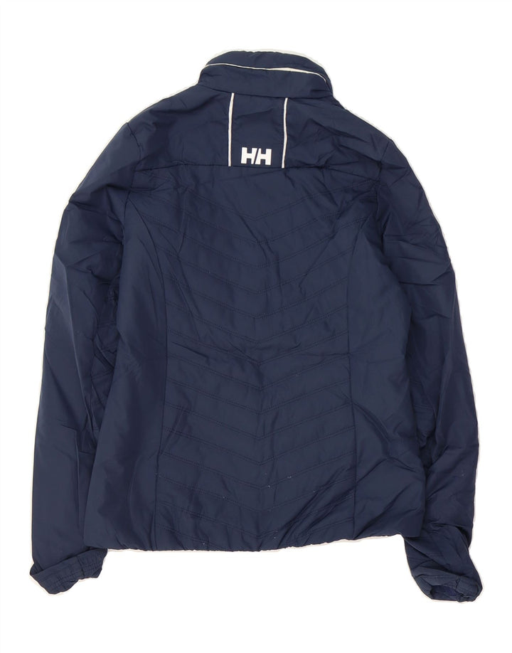 HELLY HANSEN Boys Tracksuit Top Jacket 11-12 Years XS Navy Blue Polyester Vintage Helly Hansen and Second-Hand Helly Hansen from Messina Hembry 