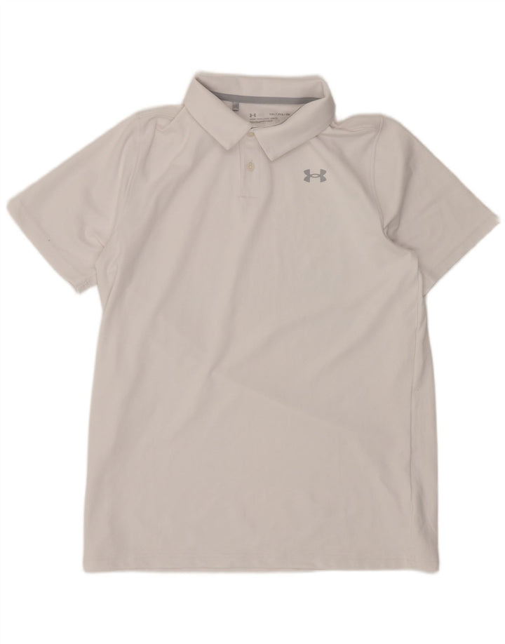 Under Armour polo majica za dječake 13-14 godina XL bijeli poliester