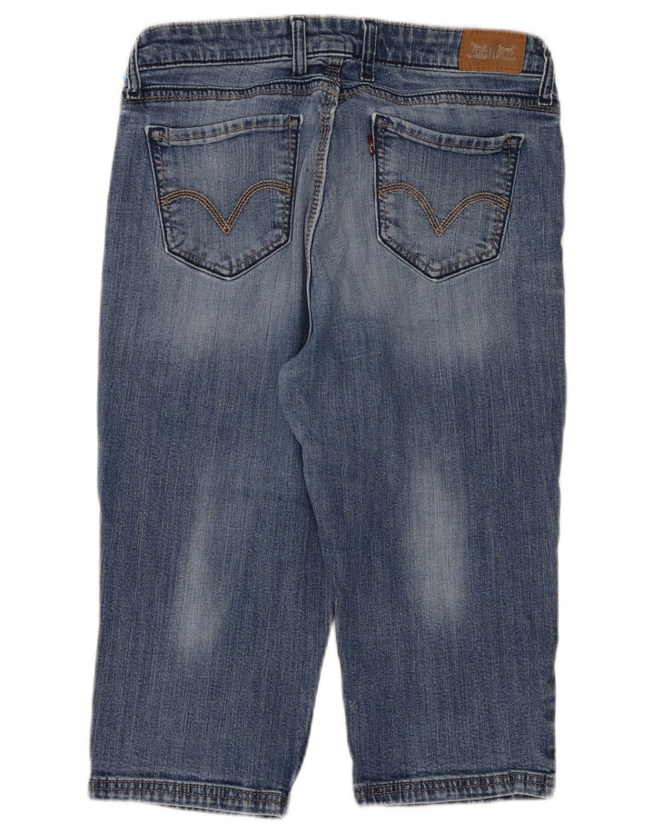 LEVI'S ženske kapri traperice US 12 Large W31 L18 plavi pamuk