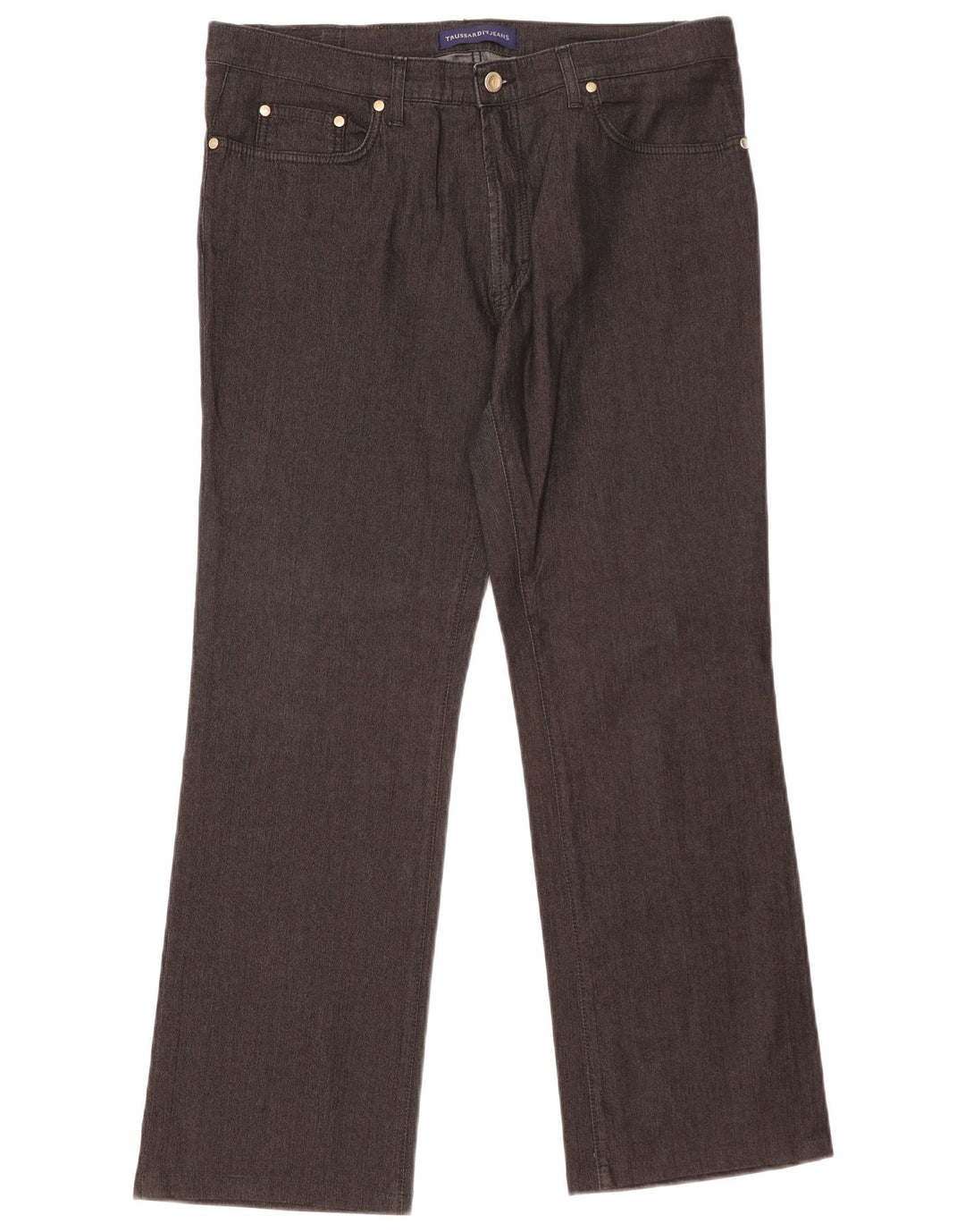 Ženske traperice Trussardi Bootcut W34 L29 crni pamuk