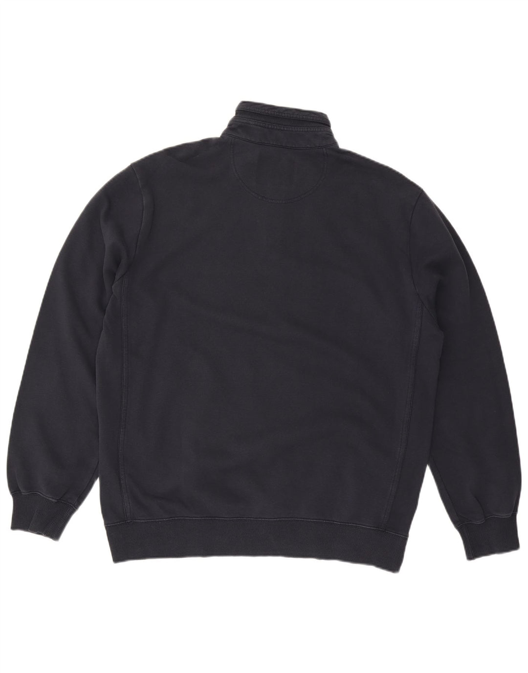 CHAMPION Mens Graphic Zip Neck Sweatshirt Jumper 2XL Navy Blue Vintage Champion and Second-Hand Champion from Messina Hembry 