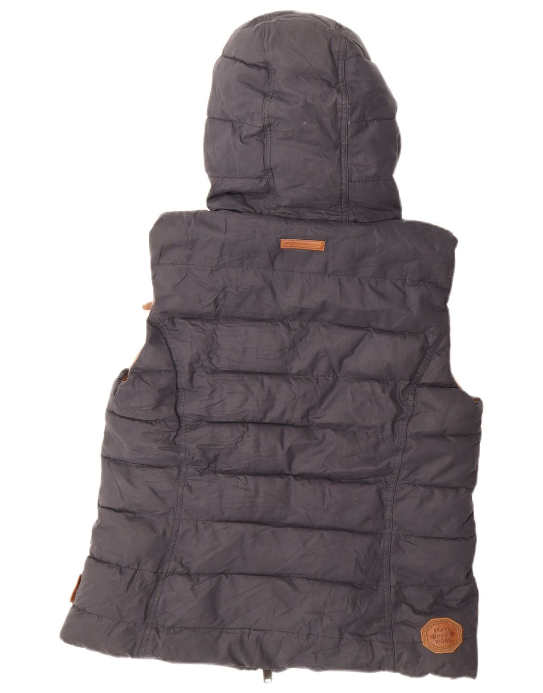 NAKETANO Ženska podstavljena jakna s kapuljačom UK 18 XL tamnoplavi poliester