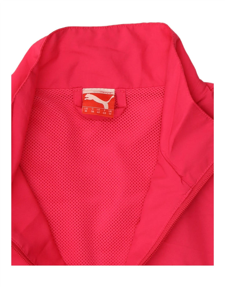 PUMA Womens Tracksuit Top Jacket UK 12 Medium Pink Polyester Vintage Puma and Second-Hand Puma from Messina Hembry 