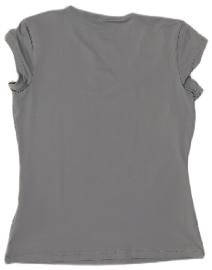 NIKE ženska majica kratkih rukava Dri Fit UK 14 veliki plavi poliester