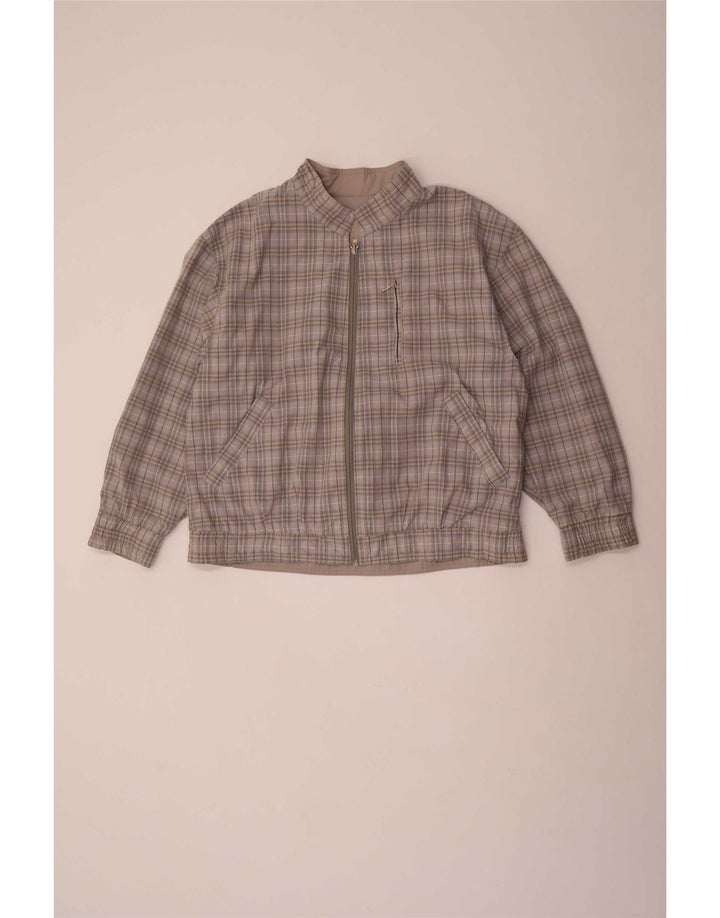 Vintage muška reverzibilna jakna UK 40 veliki sivi poliester