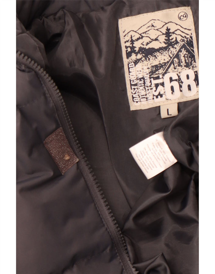 OBALNA STRAŽA Muška podstavljena jakna UK 40 veliki sivi poliester