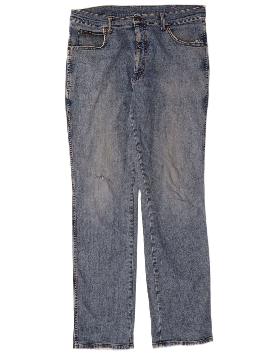 Wrangler muške ravne traperice W36 L34 Blue Cotton Classic