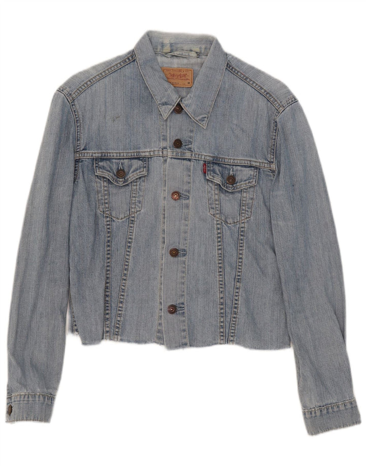 Levi's Kratka traper jakna za djevojčice 10-11 godina srednje plavi pamuk