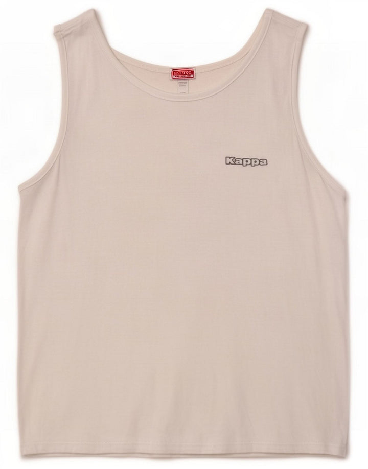 Kappa muški prsluk Medium White Cotton