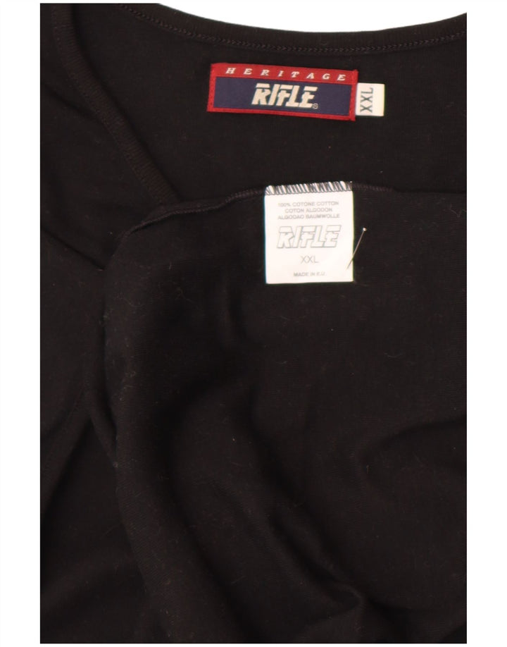 Rifle muška majica kratkih rukava 2XL crni pamuk