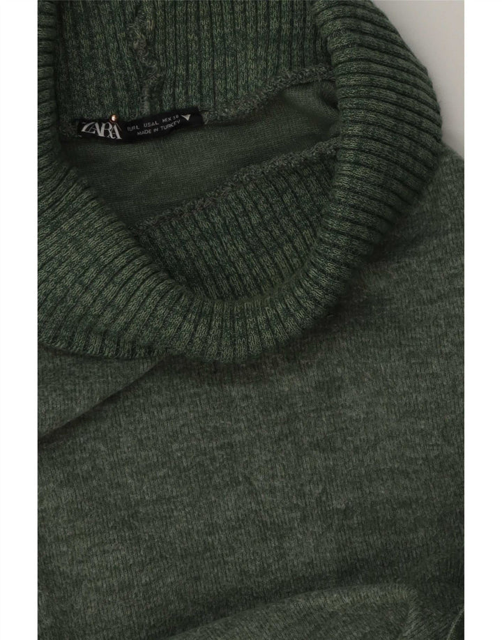 Zara ženski pulover s rol izrezom UK 16 Large Green