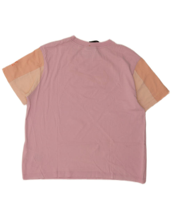 Nike Ženska majica kratkih rukava slobodnog kroja UK 10 Small Pink Colourblock
