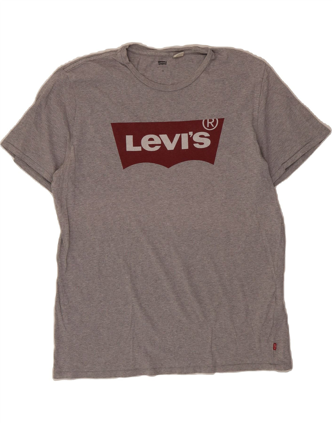 LEVI'S Mens Graphic T-Shirt Top XL Grey Cotton Vintage Levi's and Second-Hand Levi's from Messina Hembry 