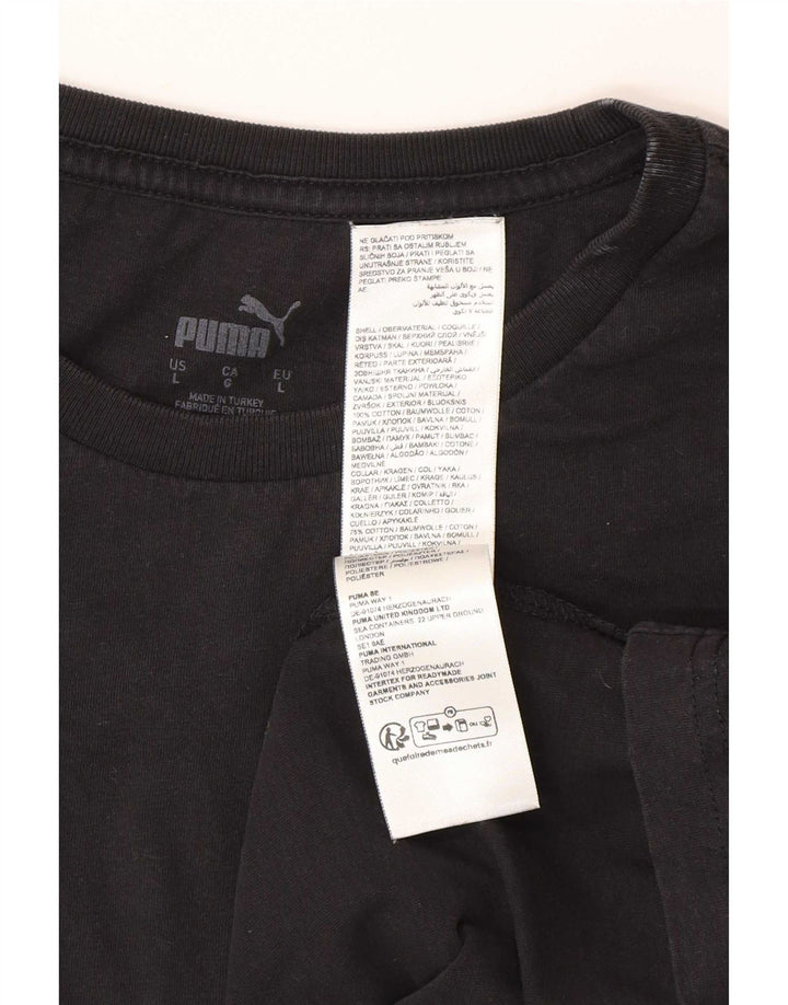 Puma muška majica kratkih rukava Large Black Cotton