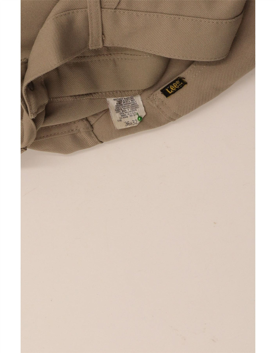LEE muške ravne ležerne hlače W36 L26 bež poliester