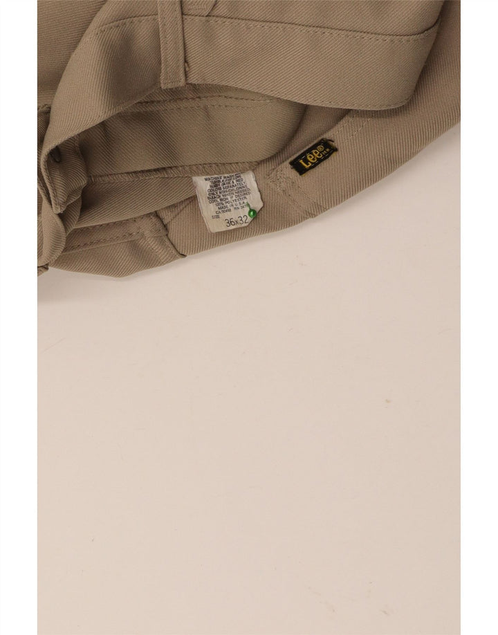 LEE muške ravne ležerne hlače W36 L26 bež poliester