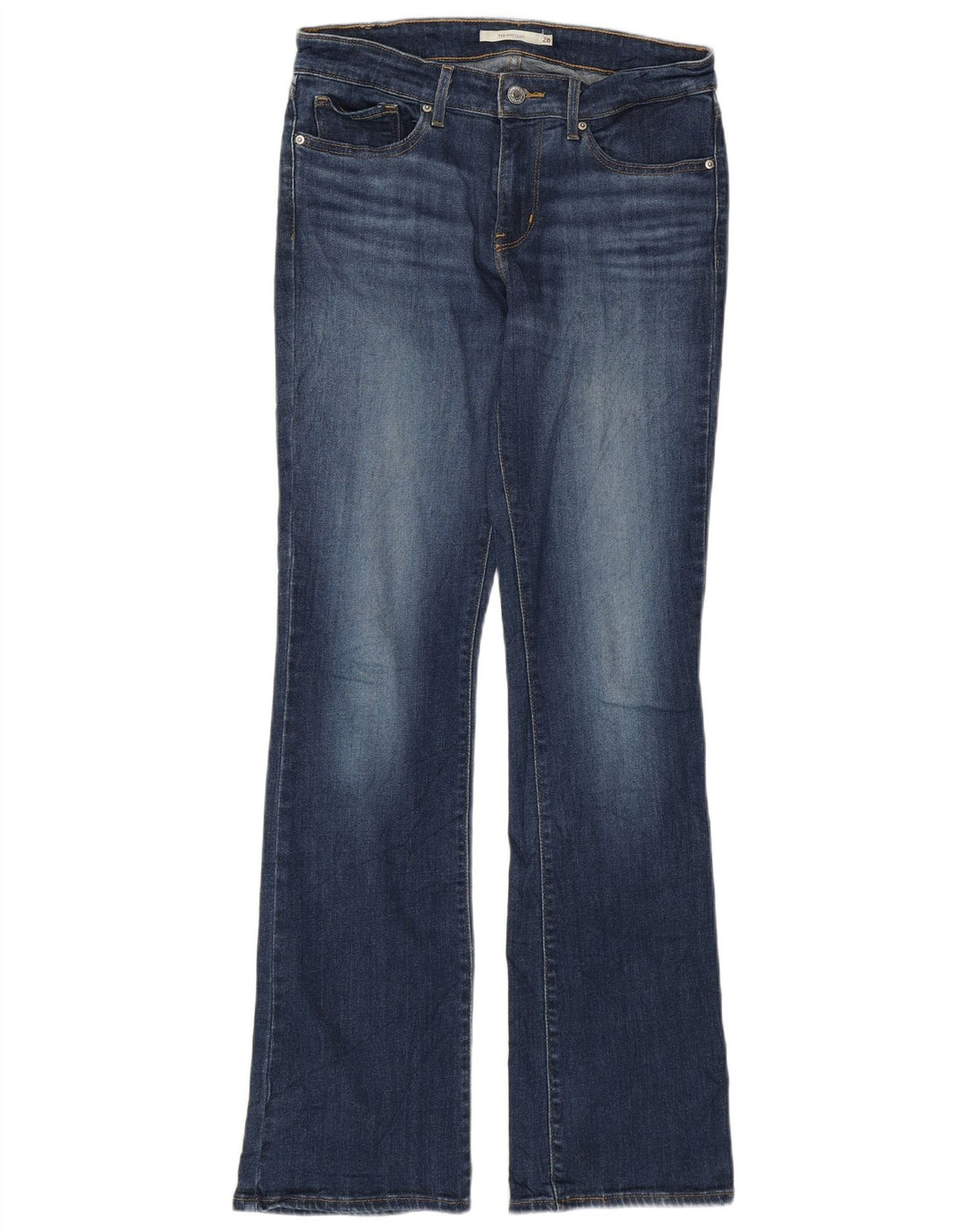 Levi's ženske 715 Bootcut traperice W28 L32 tamnoplavi pamuk