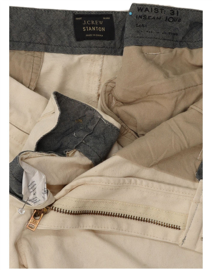 J. Crew muške kratke hlače Stanton Chino W31 srednje bijele boje pamuka