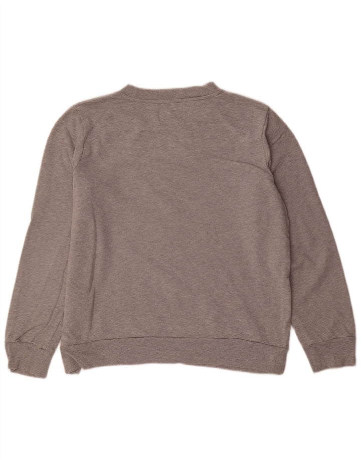 CALVIN KLEIN JEANS Ženski džemper s motivom UK 18 XL sivi pamuk