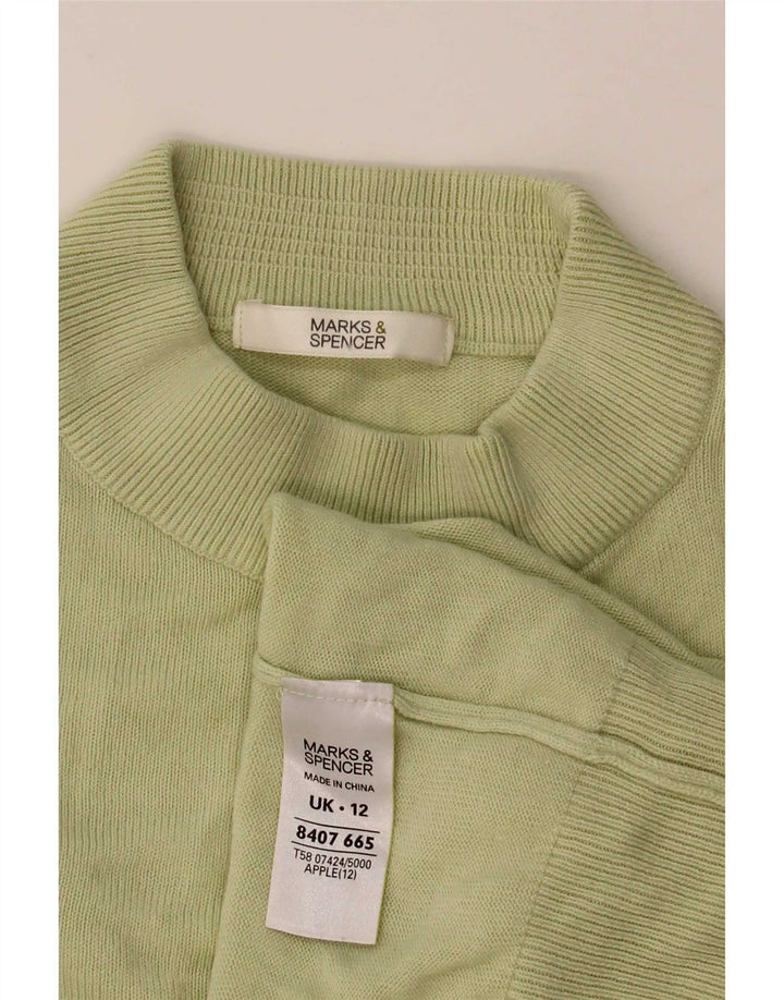 Marks & Spencer ženski kratki džemper s kornjačastim ovratnikom UK 12 Srednje zelena