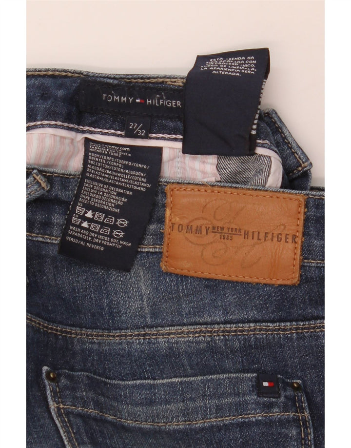 TOMMY HILFIGER Ženske traperice Bootcut W27 L32 Plavi pamuk