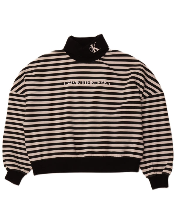 CALVIN KLEIN JEANS Ženski džemperi prekomjerne dužine UK 14 Velika crna