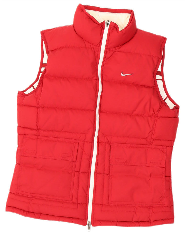 Nike Ženska reverzibilna podstavljena jakna UK 14/16 velika bijela poliesterska