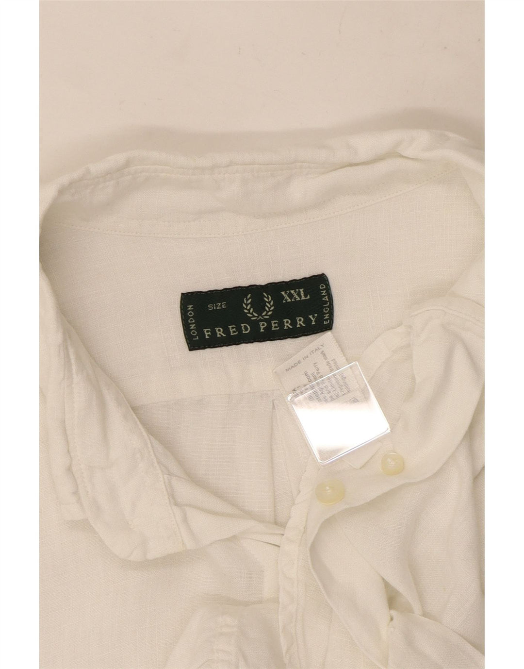 Fred Perry muška košulja 2XL od bijelog lana
