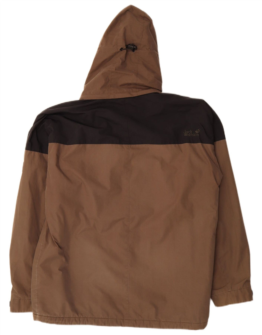 Jack Wolfskin muška vjetrovka s kapuljačom UK 38 srednje smeđe boje