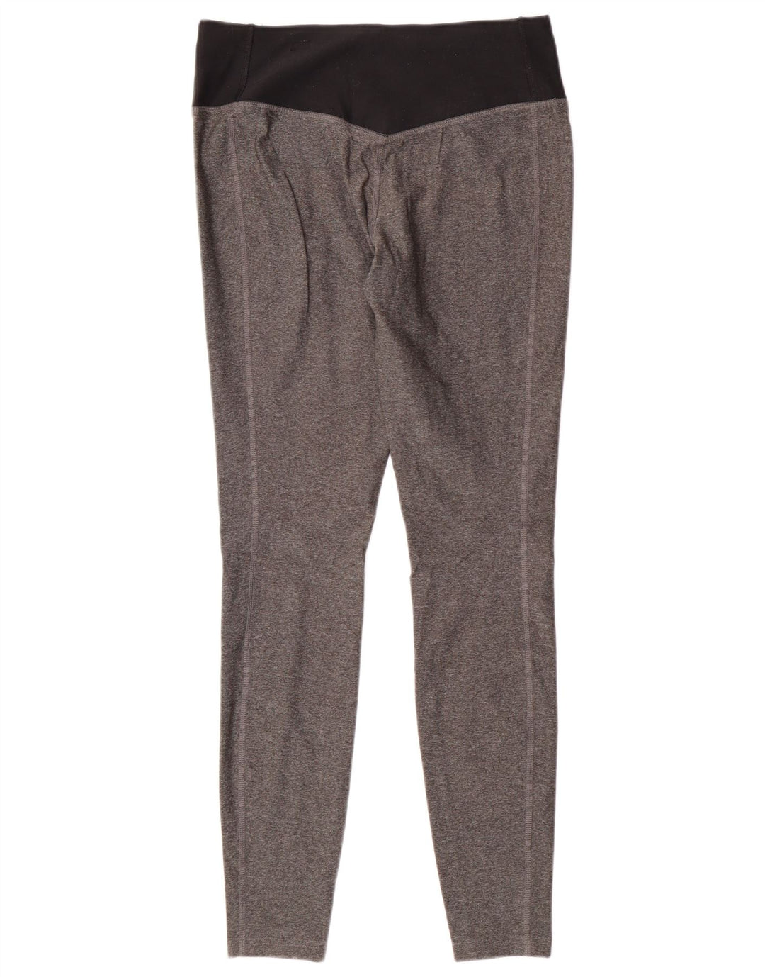 NIKE Ženske Dri Fit Leggings UK 12 Medium Gray Colourblock Poliester