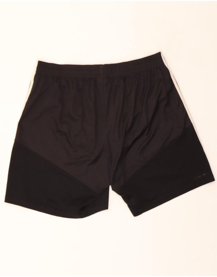 ADIDAS Mens Sport Shorts XL Black Colourblock Polyester Vintage Adidas and Second-Hand Adidas from Messina Hembry 