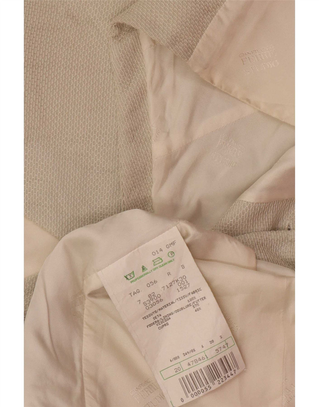 Vintage muški prsluk IT 56 2XL siva svila